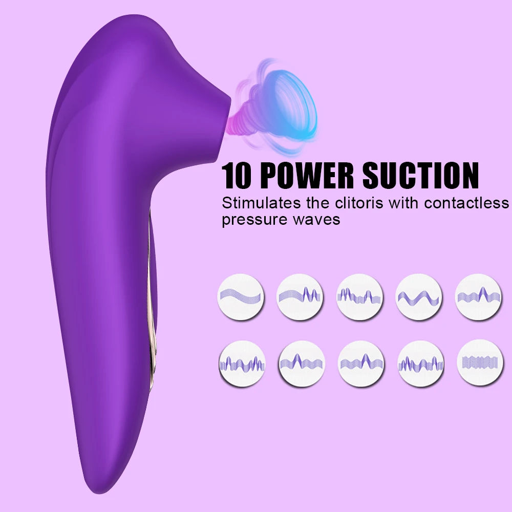 Clitoral suction vibrator with powerful suction cup  4.8/5