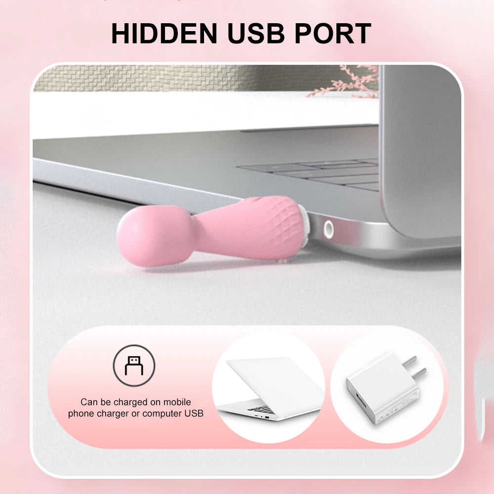 Mini vibrator with powerful clitoral and G-spot vibration  4.8/5