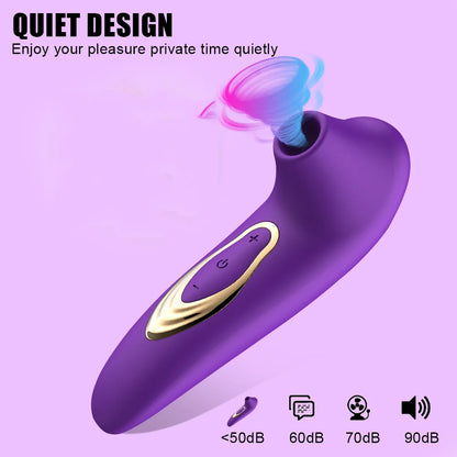 Clitoral suction vibrator with powerful suction cup  4.8/5